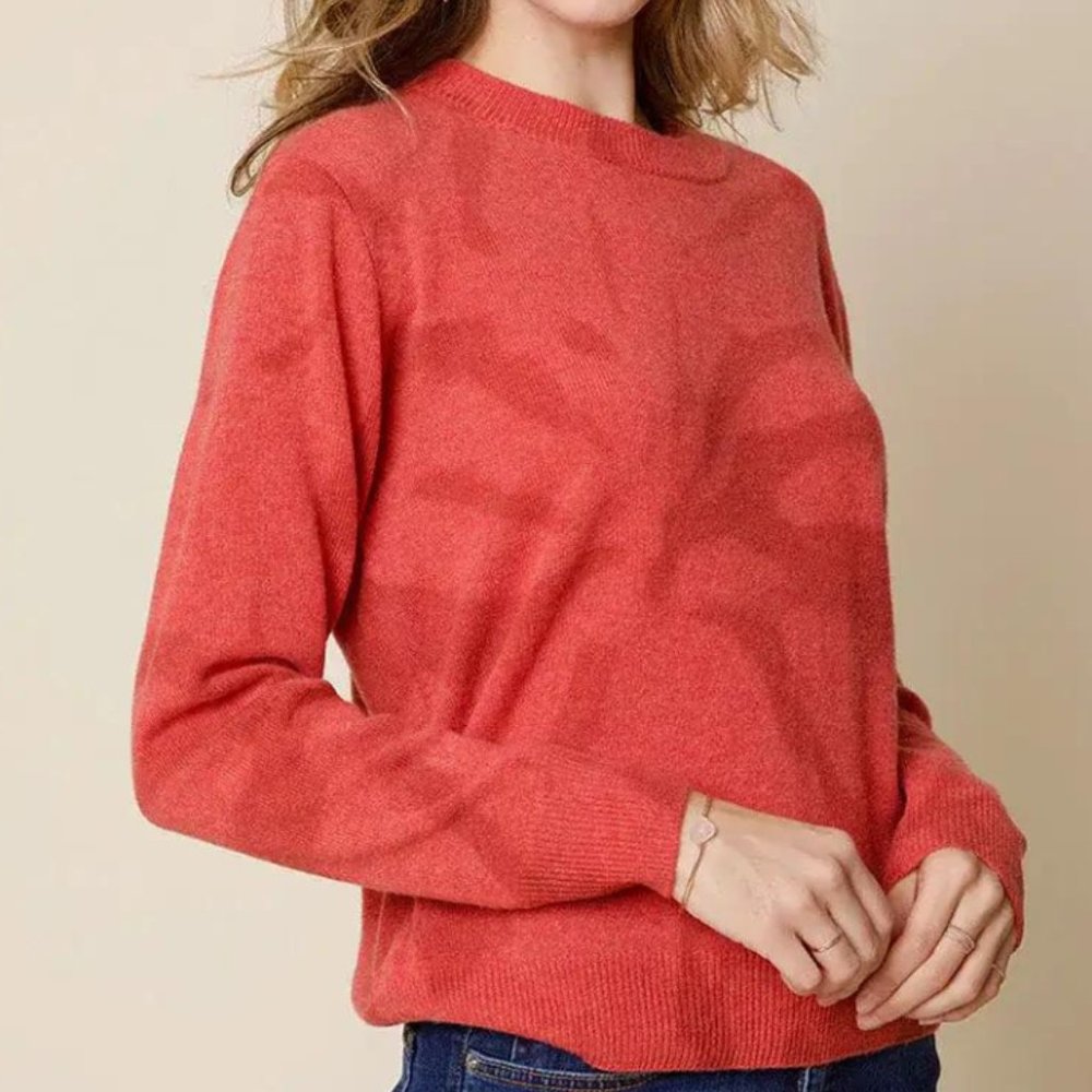 27 Miles Betty Sweater in Grapefruit Orange